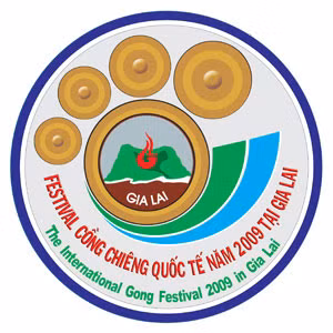 Logo chính thức của Festival Cồng chiêng Quốc tế năm 2009 tại Gia Lai.