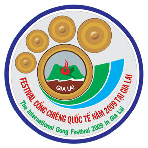 Festival Cồng chiêng Quốc tế tại Gia Lai: Gấp rút hoàn tất công tác chuẩn bị ảnh 1 Logo chính thức của Festival Cồng chiêng Quốc tế năm 2009 tại Gia Lai.