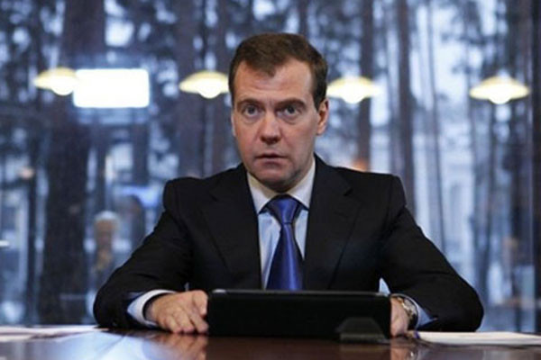 Tổng thống Nga Medvedev.