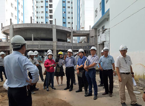 Một dự án nhà ở xã hội đang được triển khai tại TP HCM. Ảnh: Lê Phong