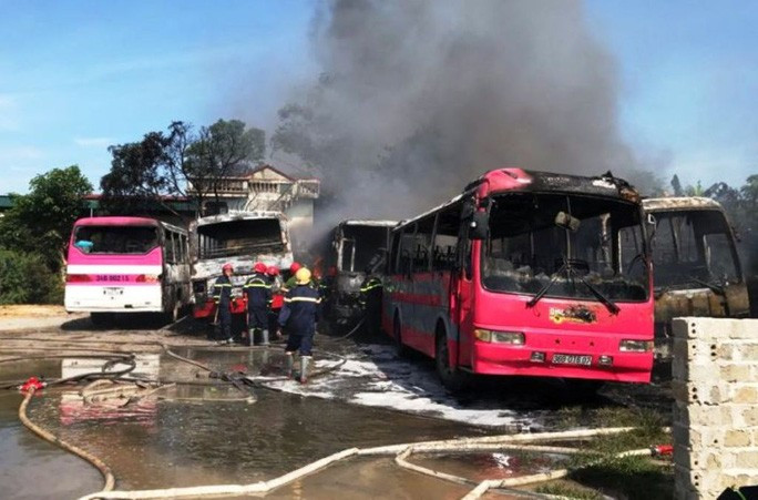 Hiện trường nơi xảy ra vụ hỏa hoạn Hiện trường nơi xảy ra vụ hỏa hoạn