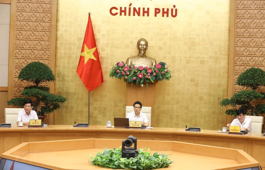 Phó Thủ tướng Vũ Đức Đam chủ trì cuộc họp. (Ảnh: Văn Điệp/TTXVN) Phó Thủ tướng Vũ Đức Đam chủ trì cuộc họp. (Ảnh: Văn Điệp/TTXVN)