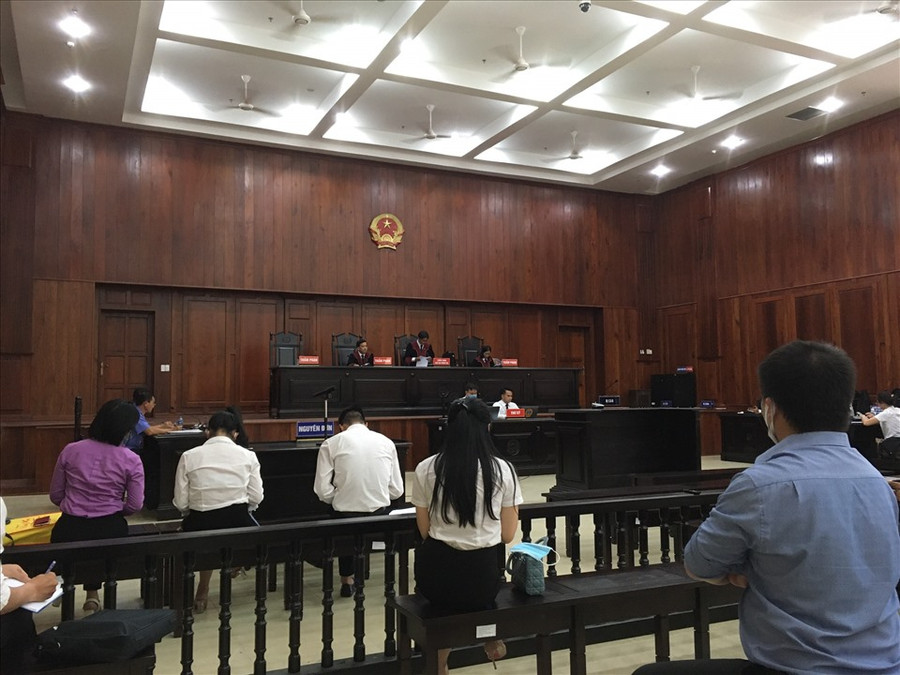 Hình ảnh tại tòa. Ảnh: Anh Tú