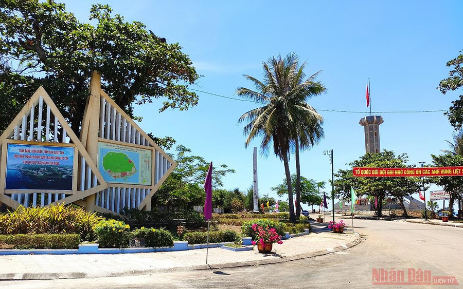 Một góc thanh bình trên đảo Cồn Cỏ (Ảnh: MINH DUY) 