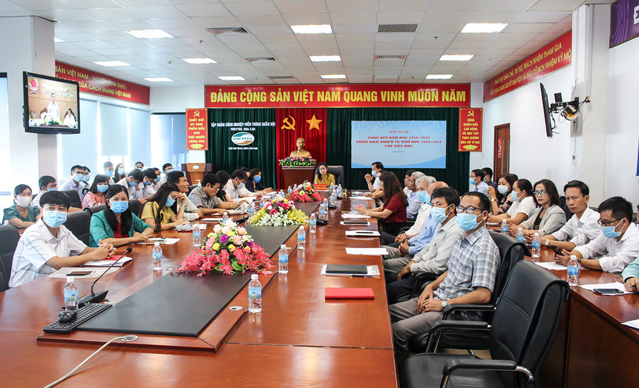 Quang cảnh hội nghị tại điểm cầu tỉnh Gia Lai. Ảnh: Mộc Trà