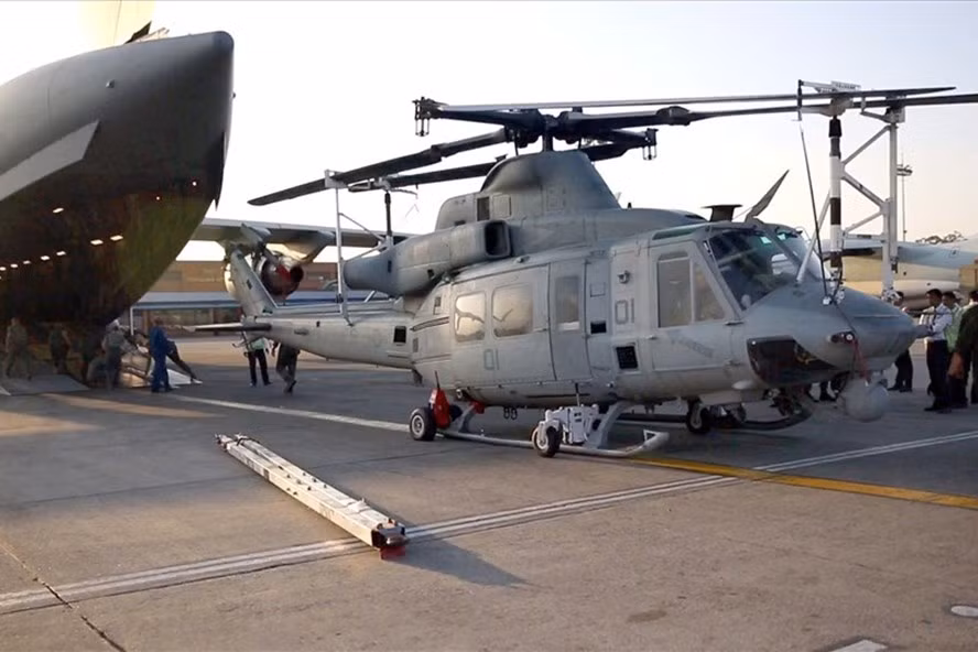  Một chiếc trực thăng của Thuỷ quân lục chiến Mỹ. Ảnh: AFP