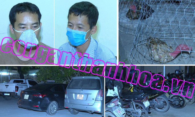 Hai kẻ cầm đầu cùng tang vật có liên quan - Ảnh: Công an Thanh Hóa Hai kẻ cầm đầu cùng tang vật có liên quan - Ảnh: Công an Thanh Hóa