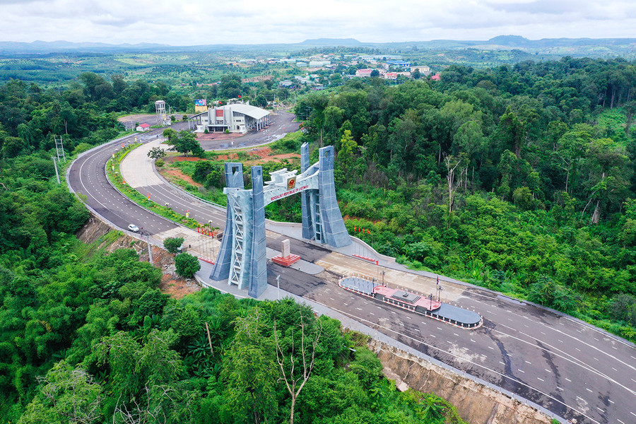 Khu vực Cửa khẩu Quốc tế Lệ Thanh (huyện Đức Cơ). Ảnh: Nguyễn Tú Khu vực Cửa khẩu Quốc tế Lệ Thanh (huyện Đức Cơ). Ảnh: Nguyễn Tú