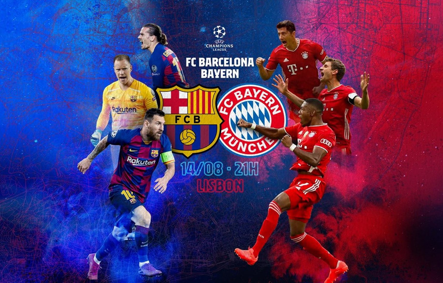 Tâm điểm vòng tứ kết là cuộc chạm trán giữa Barcelona và Bayern Munich.
