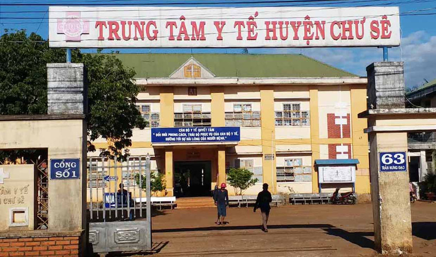 Trung tâm y tế huyện Chư Sê là 1 trong 9 đơn vị được đầu tư sửa chữa lò đốt rác giai đoạn 2021-2025. Ảnh: Hồng Thương