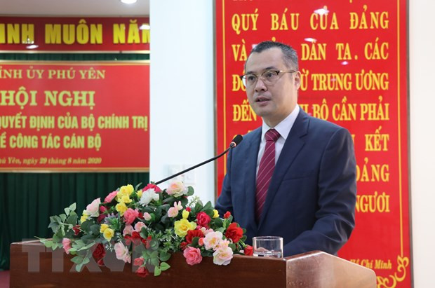 Ông Phạm Đại Dương, Bí thư Tỉnh ủy Phú Yên phát biểu tại hội nghị. (Ảnh: Phạm Cường/TTXVN) Ông Phạm Đại Dương, Bí thư Tỉnh ủy Phú Yên phát biểu tại hội nghị. (Ảnh: Phạm Cường/TTXVN)