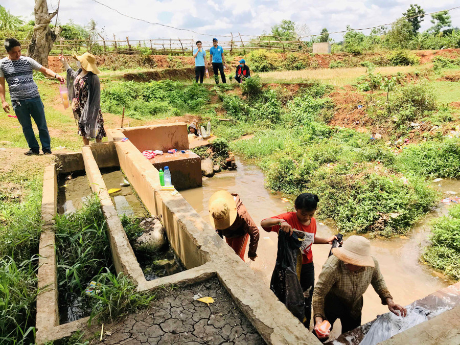 Giọt nước làng Kuai (xã Ia Blang, huyện Chư Sê). Ảnh: Đoàn Minh Phụng 