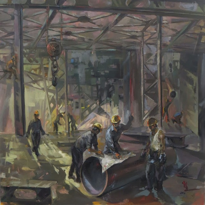  Những sáng tác của họa sĩ Hồ Huy Hùng- ẢNH: NVCC