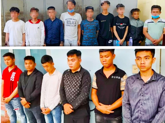 Nhóm đối tượng dàn trận chuẩn bị “huyết chiến” bị Công an quận 9 vây bắt.