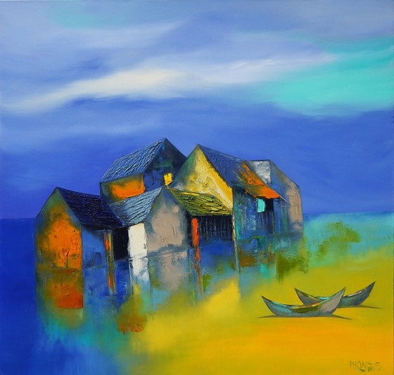 Miền yêu thương - tranh sơn dầu - họa sĩ Đào Hải Phong