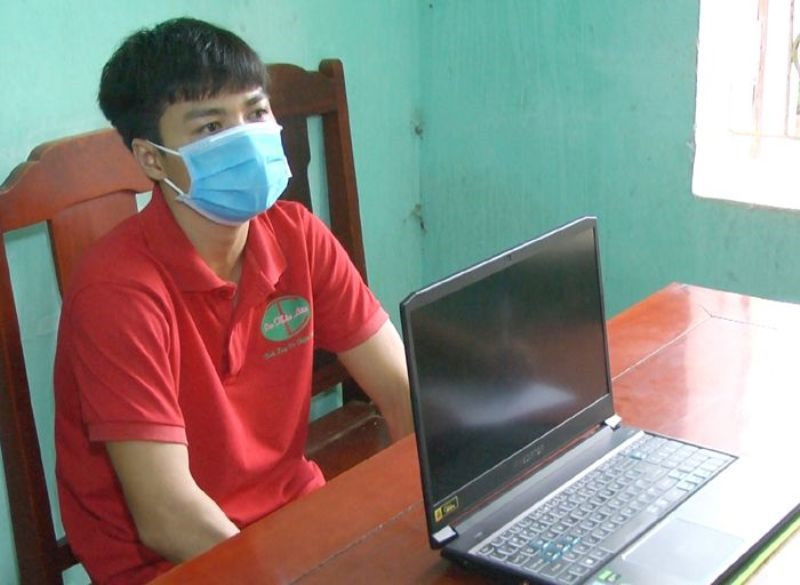 Đối tượng N.V.T tại cơ quan điều tra. Ảnh: CATH Đối tượng N.V.T tại cơ quan điều tra. Ảnh: CATH