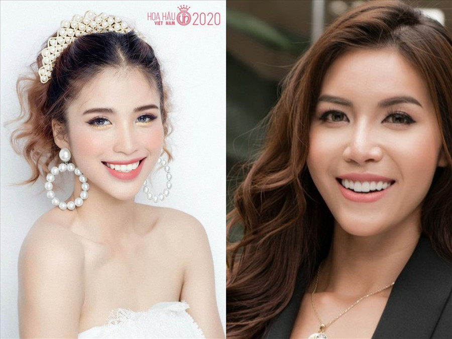 Huỳnh Thị Như Quỳnh (bên trái) bản sao Minh Tú. Ảnh: SV, NSCC