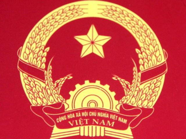 Quốc huy Việt Nam. Ảnh: TTXVN Quốc huy Việt Nam. Ảnh: TTXVN