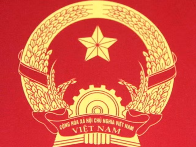 Quốc huy Việt Nam. Ảnh: TTXVN