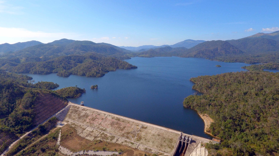 Hồ thủy lợi Ia Mlah (huyện Krông Pa). Ảnh: Đức Mạo 