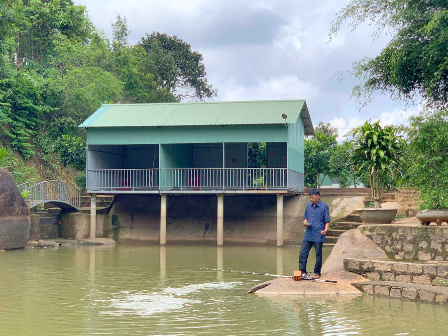 Một góc trang trại của ông Đặng Thanh Vân. Ảnh: Phương Linh
