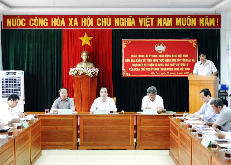 Toàn cảnh buổi làm việc. Ảnh: Thanh Nhật 