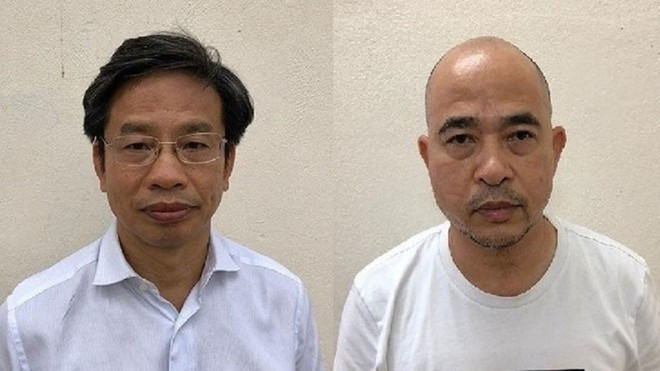 Các bị can Nguyễn Xuân Sơn (trái) và Vũ Trọng Hải - Ảnh: CÔNG AN CUNG CẤP Các bị can Nguyễn Xuân Sơn (trái) và Vũ Trọng Hải - Ảnh: CÔNG AN CUNG CẤP