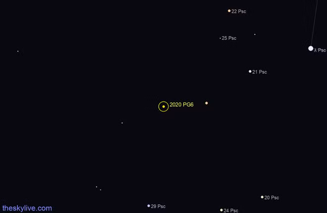 2020 PG6 dự kiến sẽ đi ngang Trái đất vào ngày 2.9 ESA