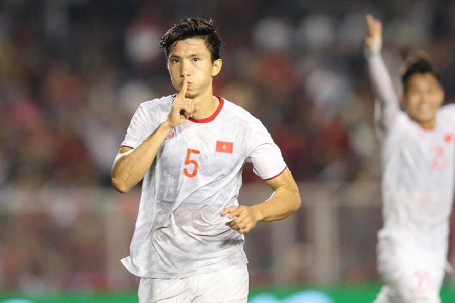 Đoàn Văn Hậu tại SEA Games 30. Ảnh: D.P