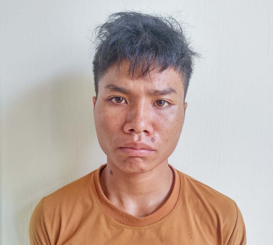  Đối tượng Tra đã ra đầu thú. Ảnh: Văn Ngọc