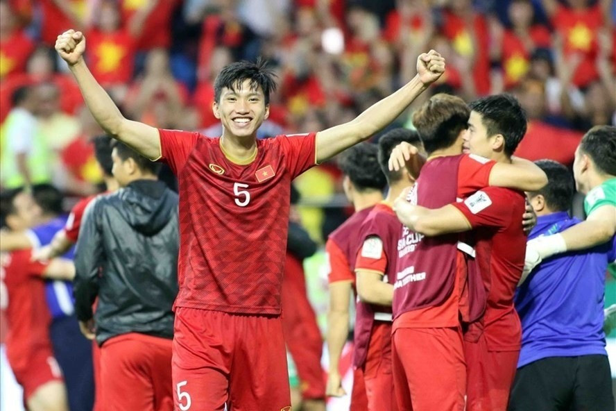 Đoàn Văn Hậu trong màu áo đội tuyển Việt Nam. Ảnh: Đ.Đ