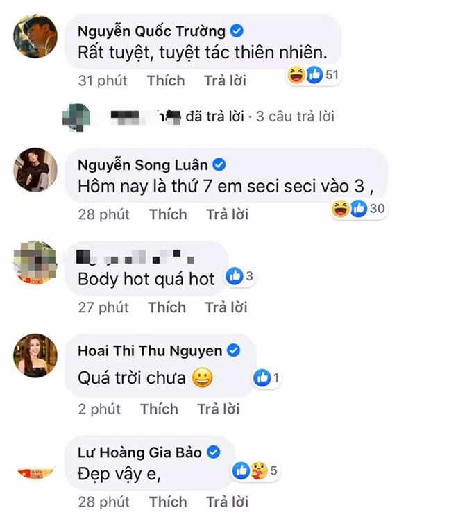 Nhiều đồng nghiệp trầm trồ trước ngoại hình của Bảo Anh ẢNH: CHỤP MÀN HÌNH