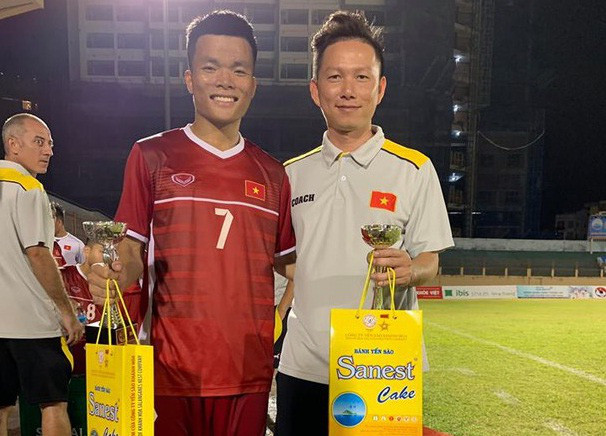 Mạnh Quỳnh tại giải U19 Quốc tế 2019.