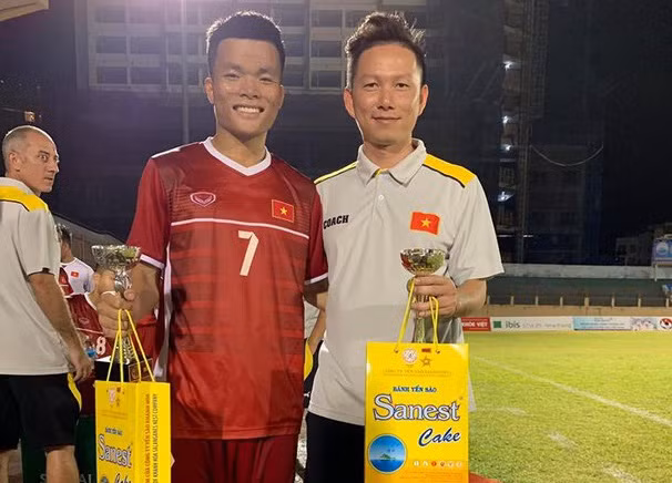 Mạnh Quỳnh tại giải U19 Quốc tế 2019.