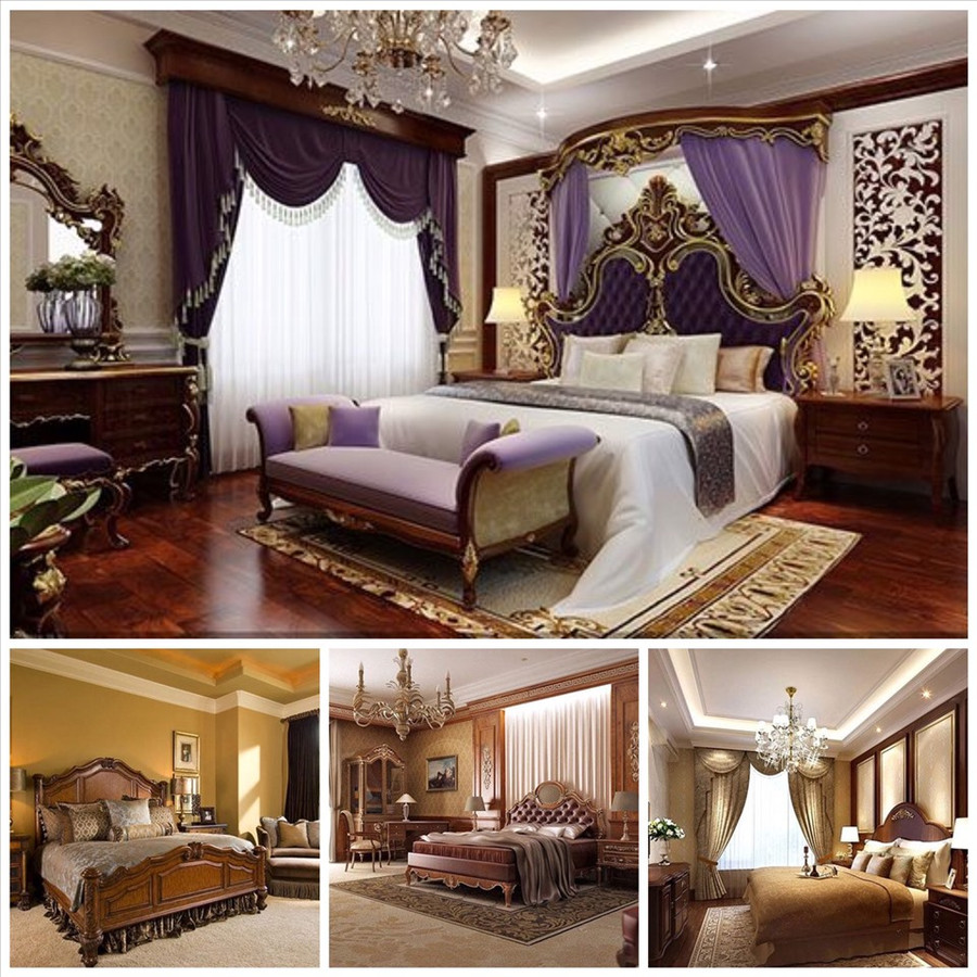 Phòng ngủ kiểu tân cổ điển là những đường cong mềm mại không có quá nhiều chi tiết rườm rà, tinh xảo nhưng lại rất sang trọng . Đồ họa: Phương Duy