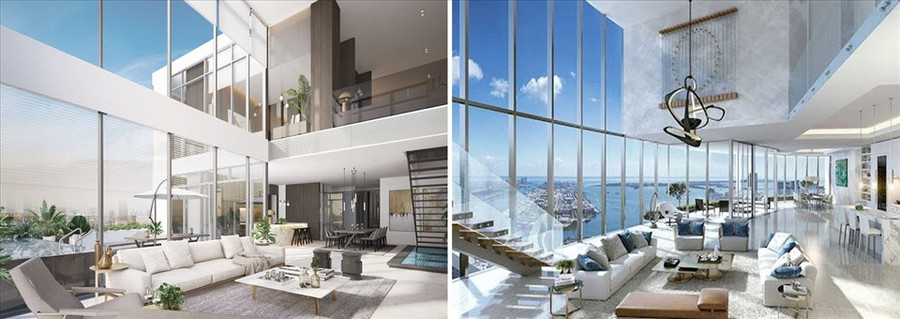 Căn hộ penthouse tạo nên những không gian sống đẳng cấp. (Đồ họa: Kim Nhung)