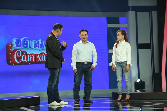 Lắng nghe câu chuyện của người phụ nữ nhẫn nhịn chồng vì con, Quyền Linh tỏ thái độ không hài lòng ẢNH: BTC