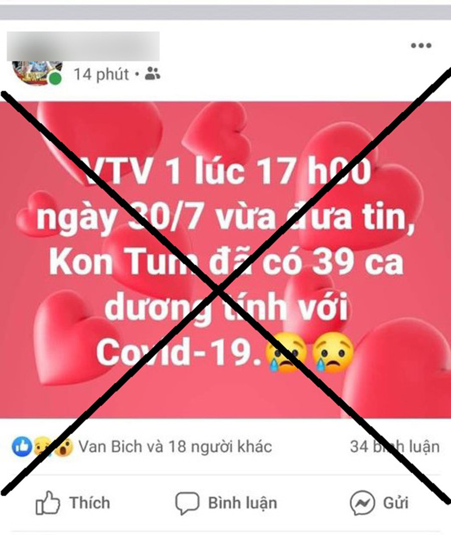 Nội dung bà V. đã đăng tải trên trang facebook cá nhân (ảnh chụp màn hình)
