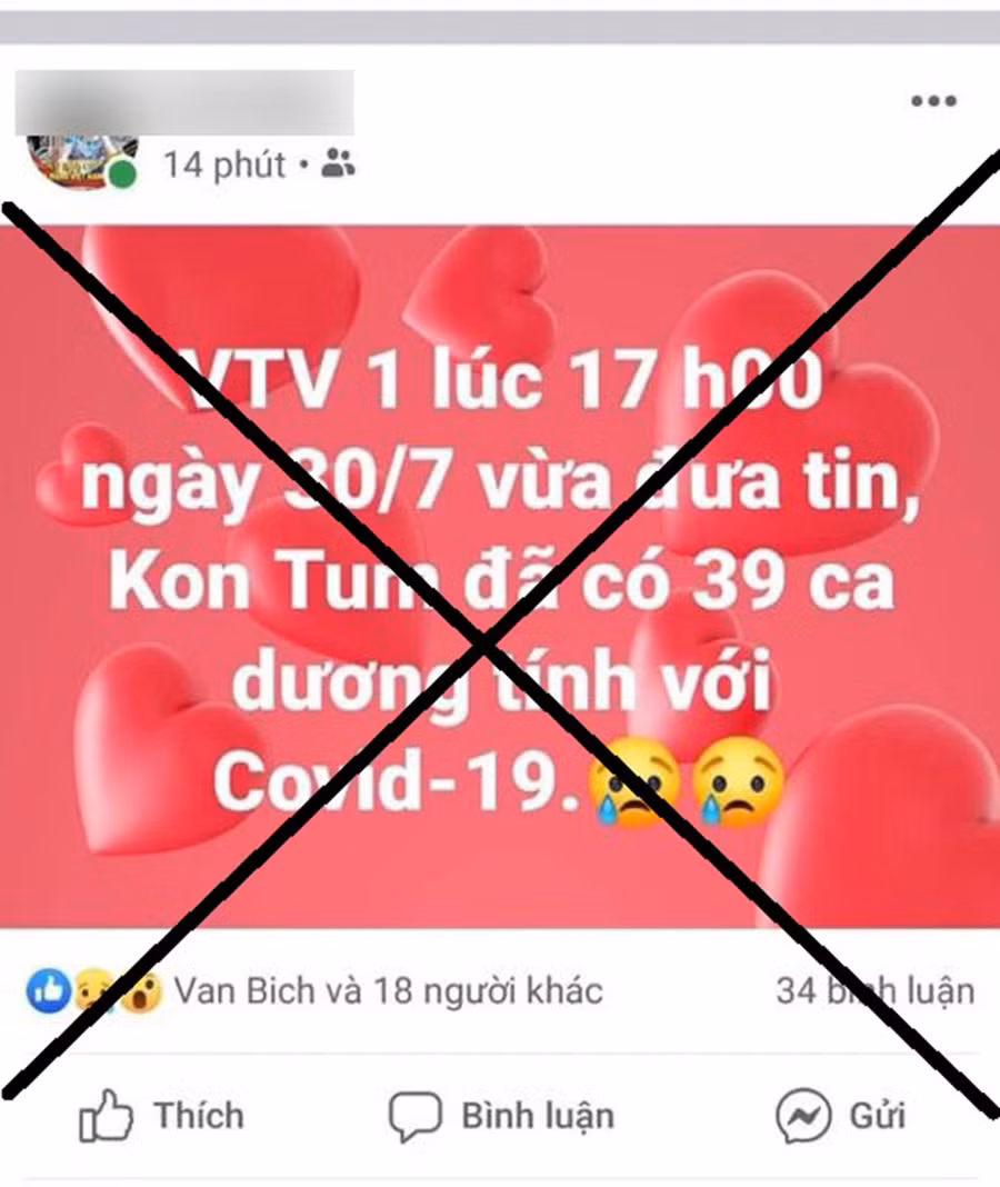 Nội dung bà V. đã đăng tải trên trang facebook cá nhân (ảnh chụp màn hình)
