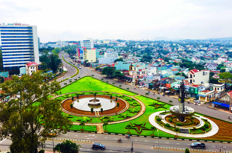 Một góc của đô thị Pleiku. Ảnh: Quang Tấn 