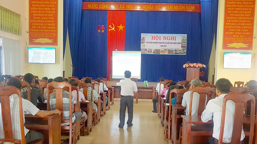 Tập huấn Chương trình OCOP năm 2020. Ảnh: Anh Thư 