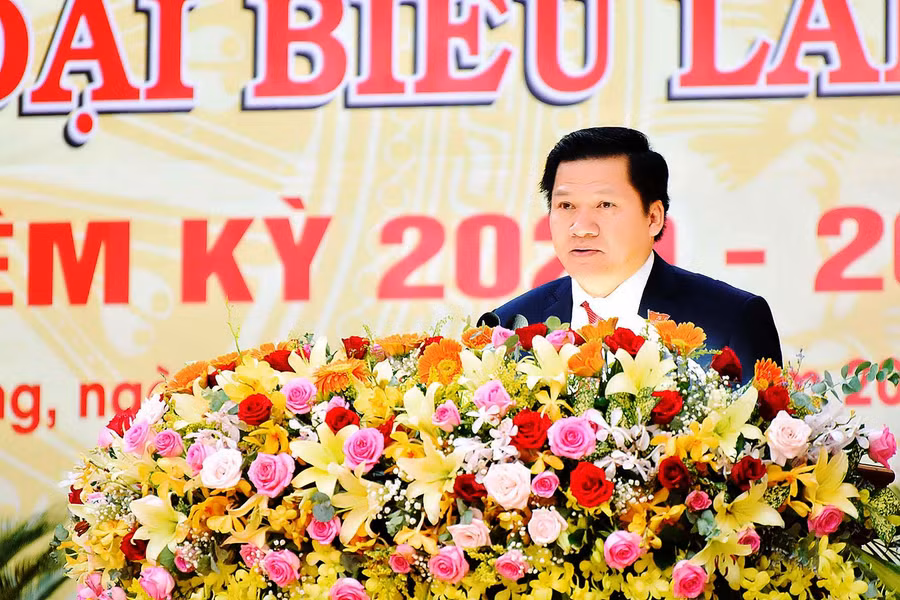 Ông Trương Văn Đạt Tỉnh Ủy viên Bí thư huyện Kbang. Ảnh: Đức Thụy 