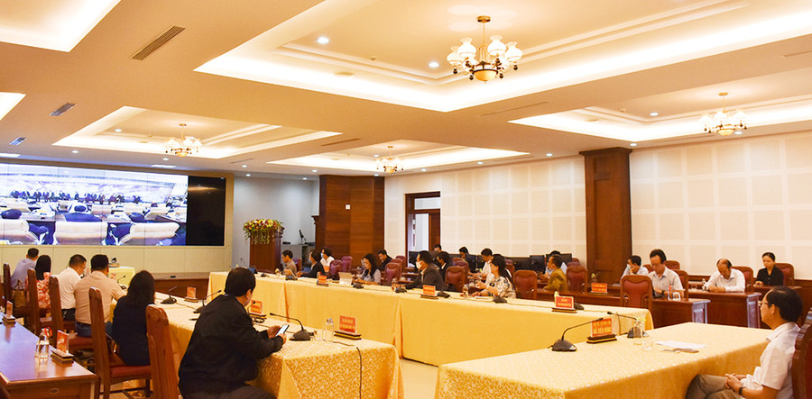 Quang cảnh lễ khai trương tại điểm cầu tỉnh Gia Lai. Ảnh: Trần Dung