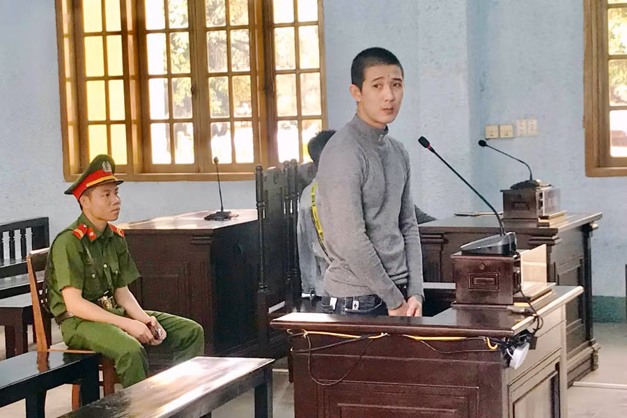 Bị cáo Nguyễn Quốc Hải tại phiên tòa.Ảnh: R'Ô Hok