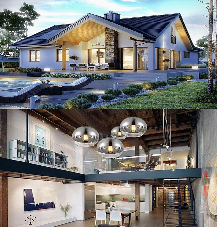 Mẫu biệt thự cấp 4 với gác lửng đem lại điểm nhấn đặc biệt. Đồ họa: Tuệ Nghi