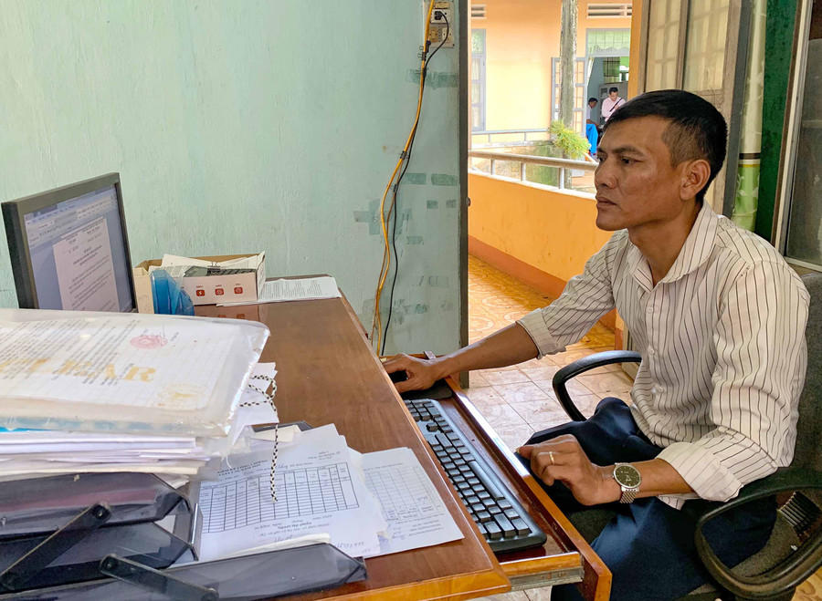 Anh Siu Bích-công chức VH-XH xã Ia Khai (huyện Ia Grai). Ảnh: Minh Châu 