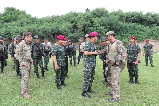 Quân đội Mỹ và Thái Lan. (Ảnh: Twitter)