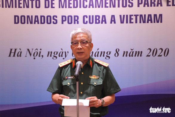 Thượng tướng Nguyễn Chí Vịnh phát biểu tại buổi lễ - Ảnh: HỒNG QUÂN