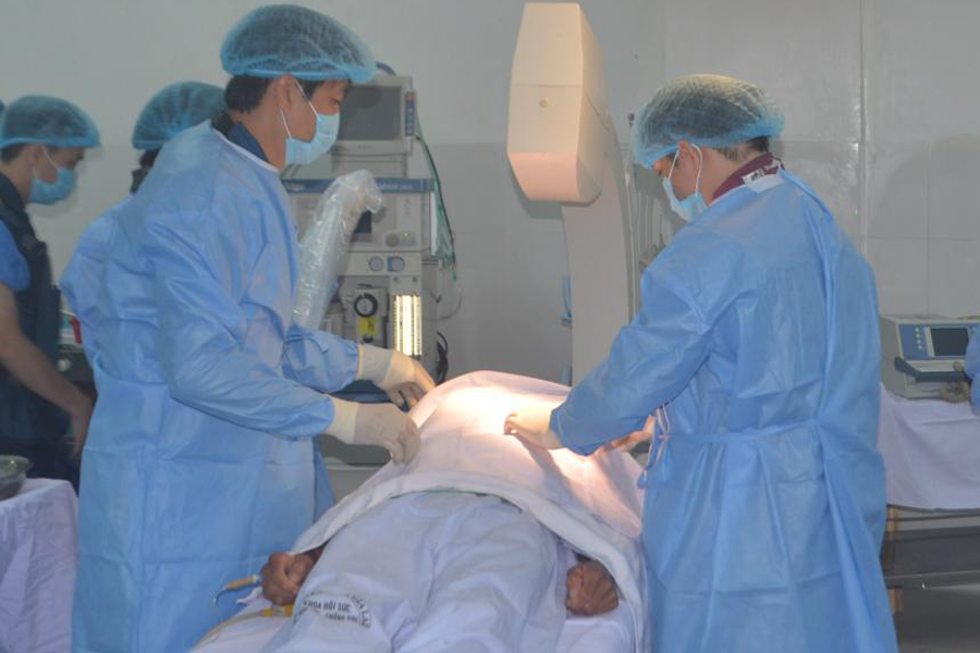 Lễ chuyển giao kỹ thuật tim can thiệp. Ảnh: N.T Lễ chuyển giao kỹ thuật tim can thiệp. Ảnh: N.T