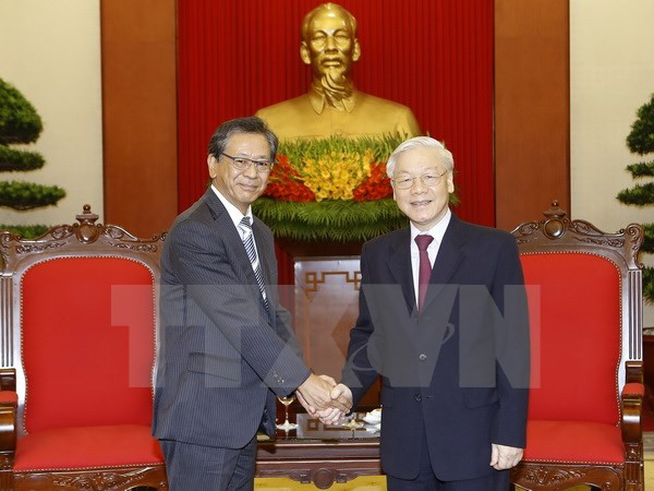 Tổng Bí thư Nguyễn Phú Trọng tiếp Đại sứ Nhật Bản tại Việt Nam Hiroshi Fukada đến chào từ biệt kết thúc nhiệm kỳ công tác tại Việt Nam.
